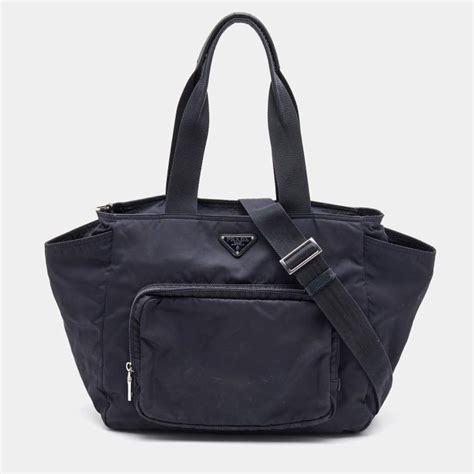 navy prada diaper bag|prada baby bag re nylon.